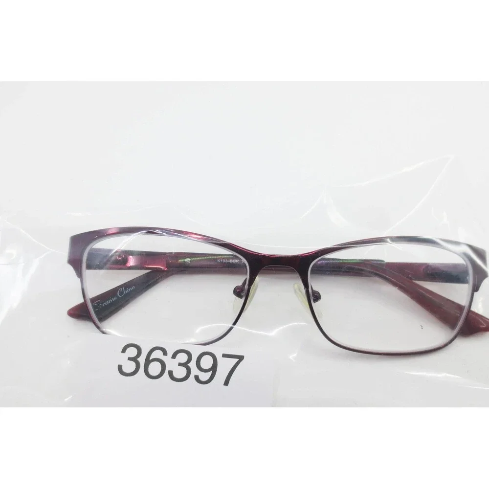 Kay Unger New York K193 BUR Eyeglasses Burgundy Floral Filigree 52-16-135 Womens